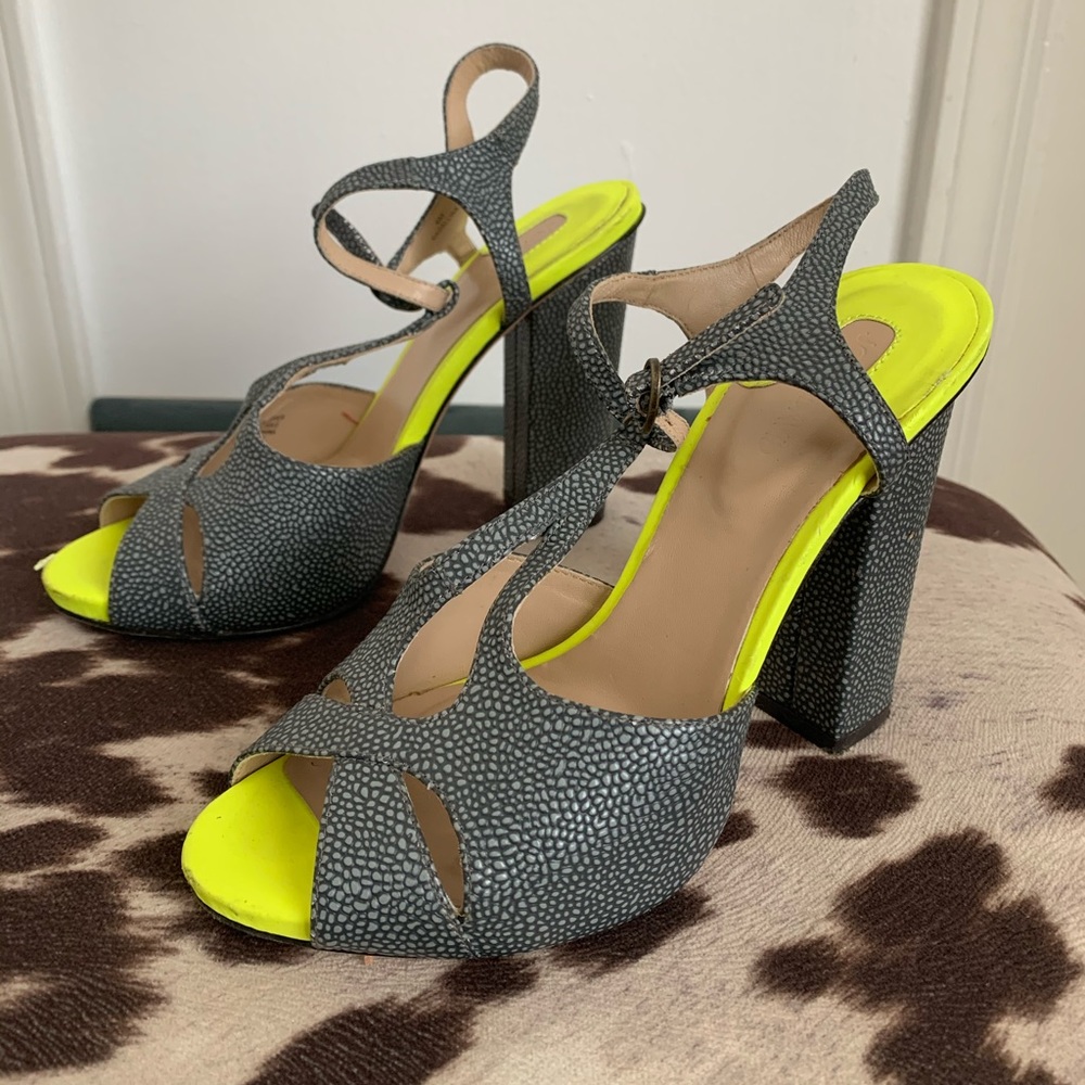 Neon Yellow Mary Janes